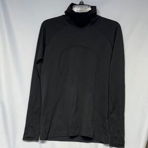 Lululemon Sweat Life Black Long Sleeve Turtleneck Top shirt 10